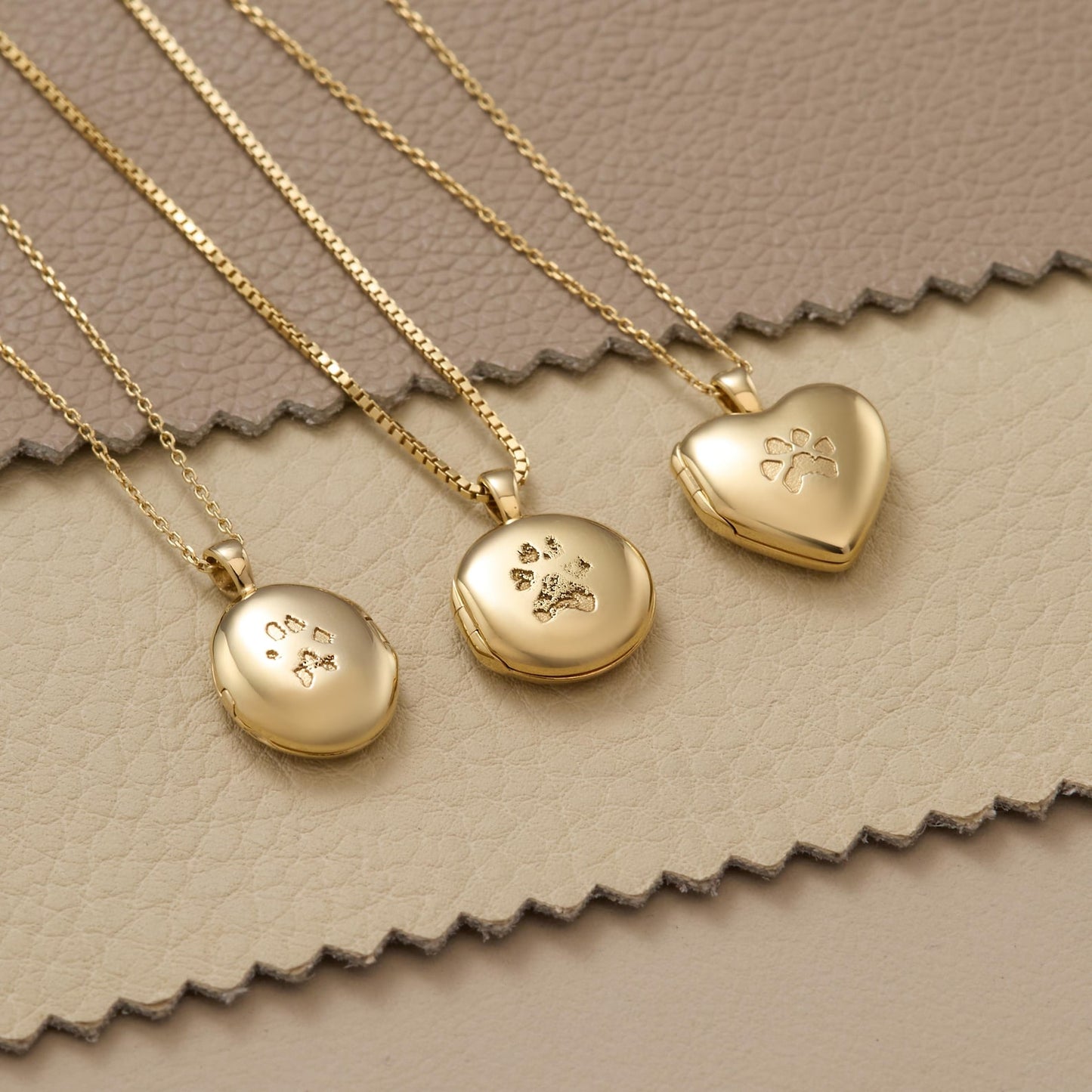 Actual Dog Paw Print Locket Necklace