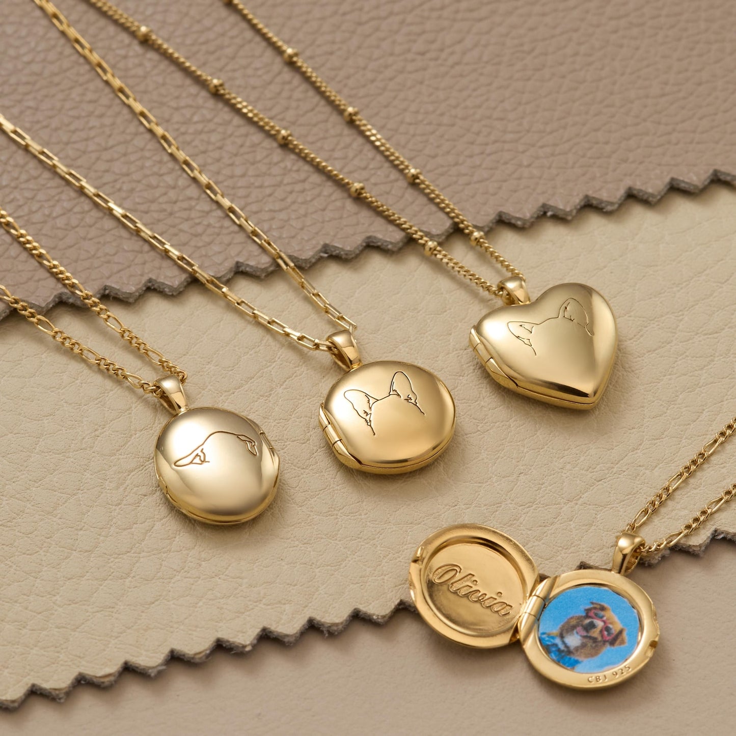Actual Dog Paw Print Locket Necklace
