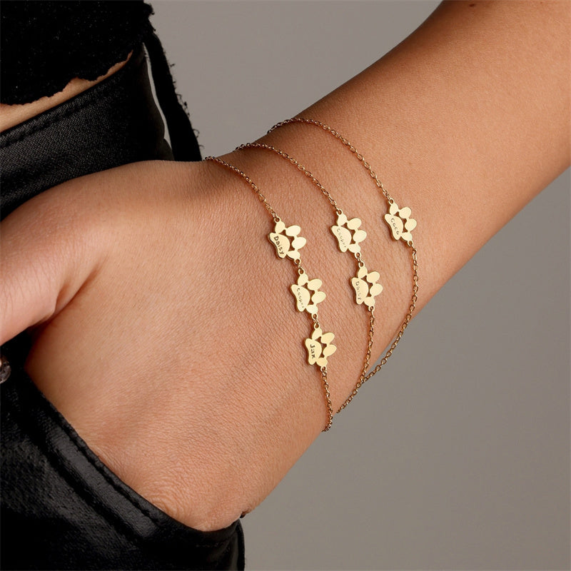 Personalized Paw Bracelet