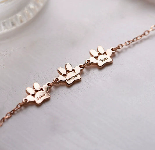 Personalized Paw Bracelet