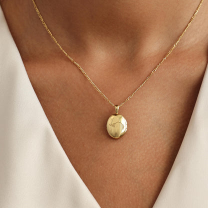 Actual Dog Paw Print Locket Necklace